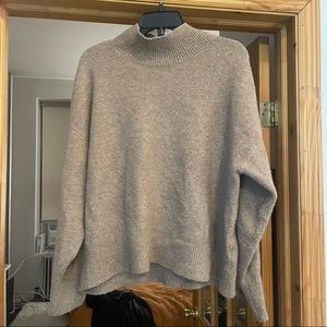 H&M camel colored turtleneck sweater